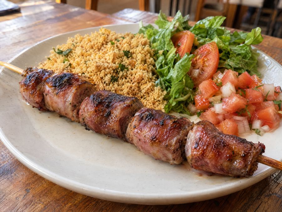 Espetinho Linguiça de carneiro